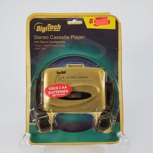 DigiTech ATC-800 Stereo Cassette Player Silver Vintage Portable Walkman Sealed